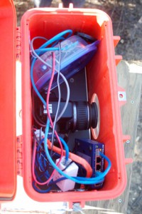 Inside pond camera box Inside pond camera box