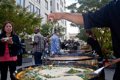 Paella and gelato were among the treats enjoyed by visitors.